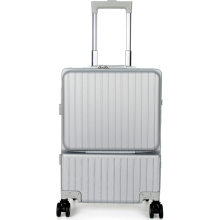 suissewin前置行李箱万向轮女铝框旅行拉杆箱登机sn8610A