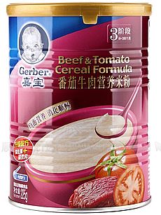 嘉宝Gerber 番茄牛肉营养配方米粉 225g
