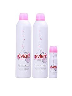 Evian依云天然矿泉水喷雾特惠套装（300ml+300ml+50ml）[300ml+300ml+50ml]