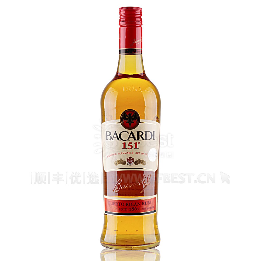 bacardi 百加得 151朗姆酒 750ml 129元(券后99元包邮 另有)