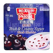帕斯卡黑樱桃味巴氏热处理全脂酸奶125g*4（新旧包装更替，随机发货）