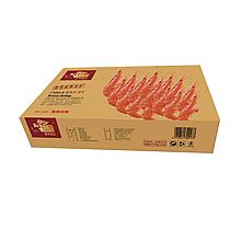 鑫农社 纯正新鲜五福野生对虾12-14头 顶级品质 送礼首选 [350g*4盒/箱]
