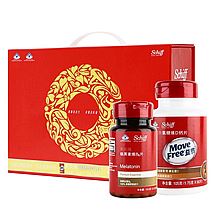 旭福 schiff希夫牌氨糖维D钙片 Move Free 益节60粒 +褪黑素维B6片60粒 礼盒装 [105g+19.8g]