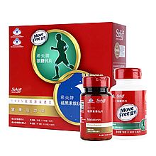 旭福 schiff希夫牌氨糖钙片 Move Free 益节40粒 +褪黑素维B6片 60粒 [78g+19.8g]
