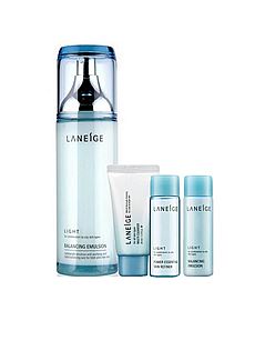 LANEIGE兰芝水凝清盈保湿乳套装（保湿乳120ml+洁颜膏30ml+精华水25ml+保湿乳25ml）[120ml+30ml+25ml+25ml]