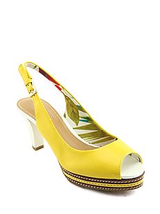 银泰武林店le saunda 莱尔斯丹 女鞋SAUNDA5M62801[黄色羊皮 220]