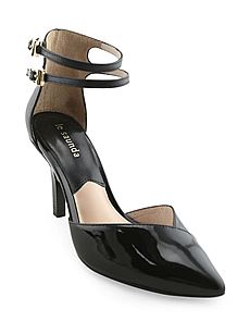 银泰武林店le saunda 莱尔斯丹 女鞋SAUNDA6M94652[黑色牛皮 34]