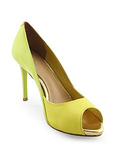 银泰武林店le saunda 莱尔斯丹 女鞋SAUNDA5M91801[黄色羊皮 35]