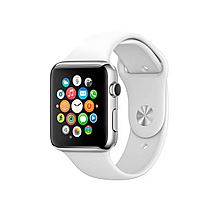 苹果 Apple Watch 38毫米苹果手表 银色铝金属表壳 运动型 [表带白色]