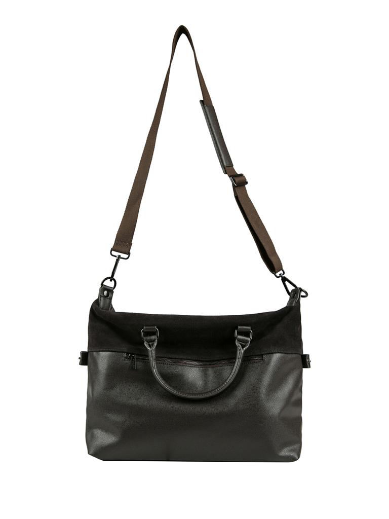 selected思莱德2015年春季男绒面革pu拼接商务背提包sh|41518500108f