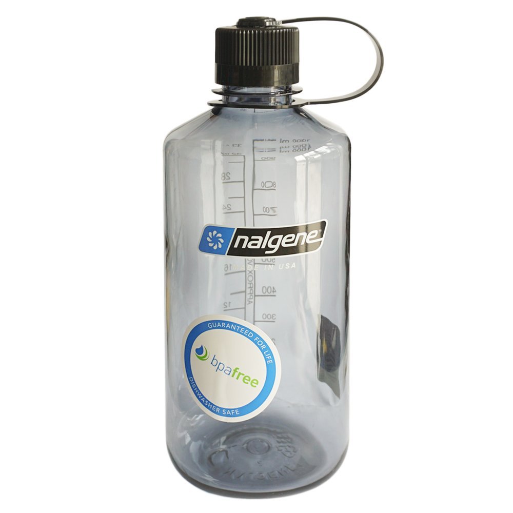 乐基因nalgene 经典窄口水杯不含双酚a(bpa)2078-2027 (灰色)1000ml