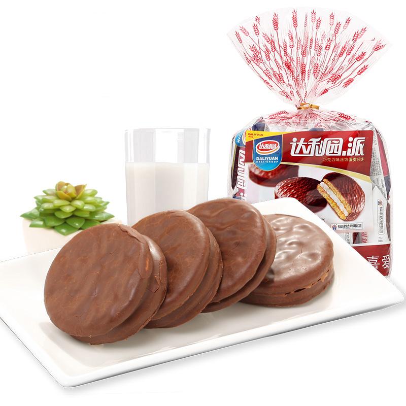 达利园 巧克力派 300g早餐办公休闲零食蛋糕夹心饼干