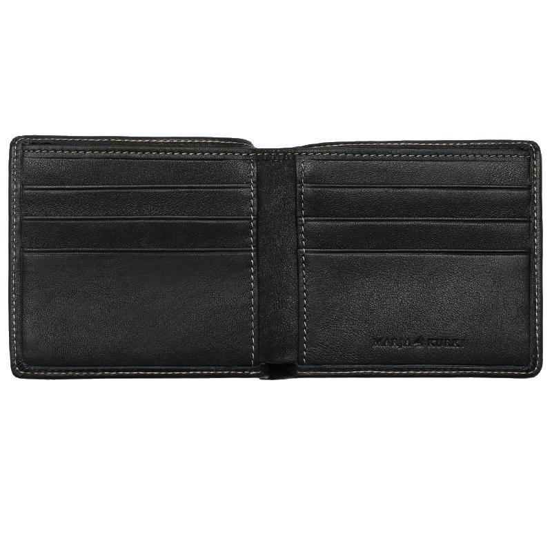 marja kurki 玛丽亚·古琦 玛丽亚古琦软皮短款钱夹7v201499 [黑色]